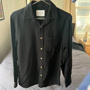Portuguese Flannel Belavista Black Men's Button Down Size Small